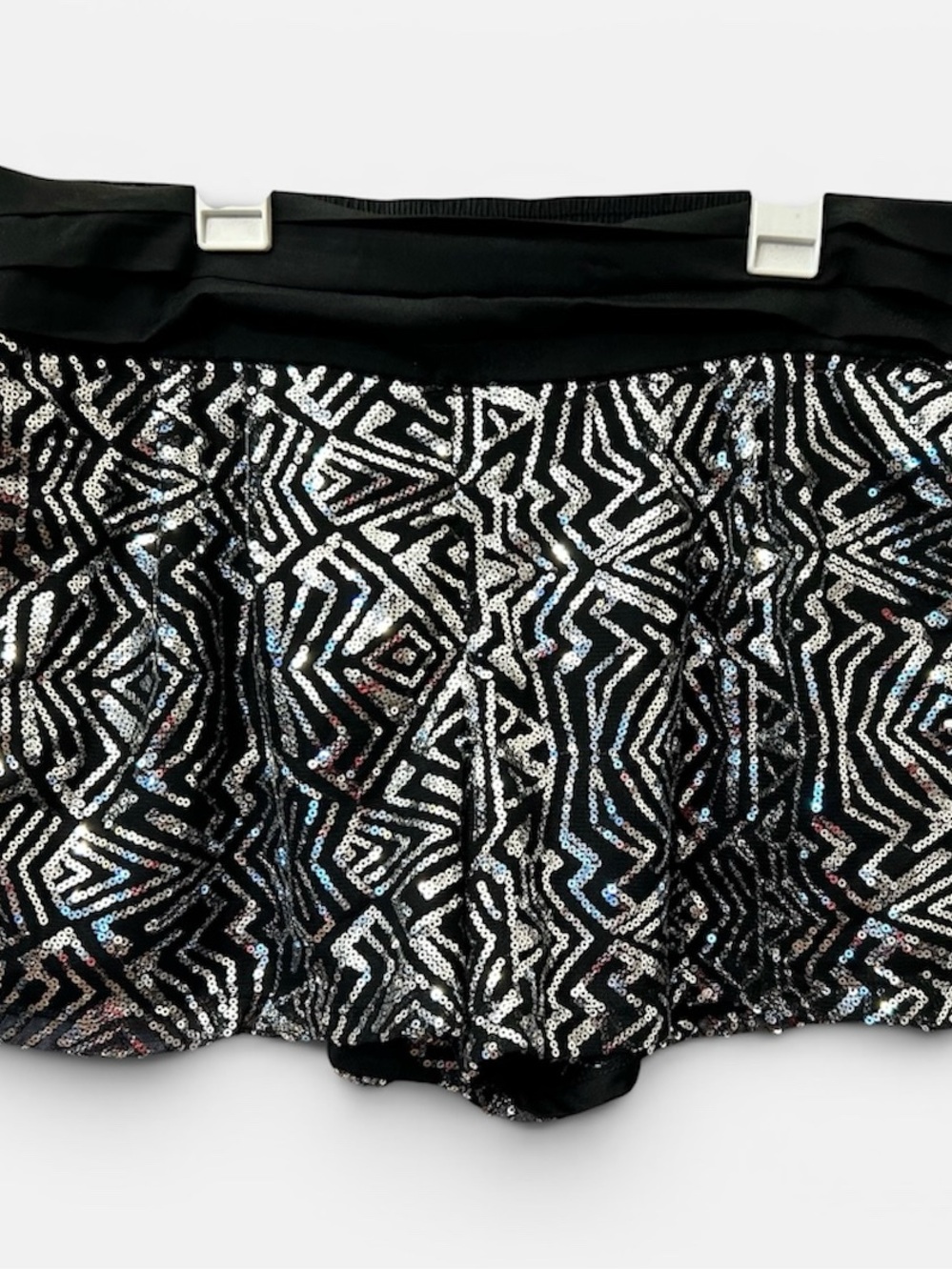 Bebop Women’s Sequin Shorts pockets Size Large